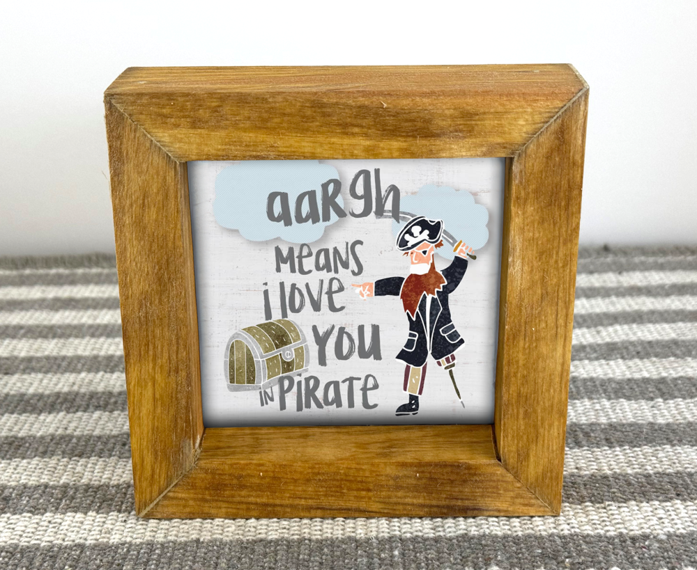 Night Light Insert - Love You in Pirate-PNLI5-305