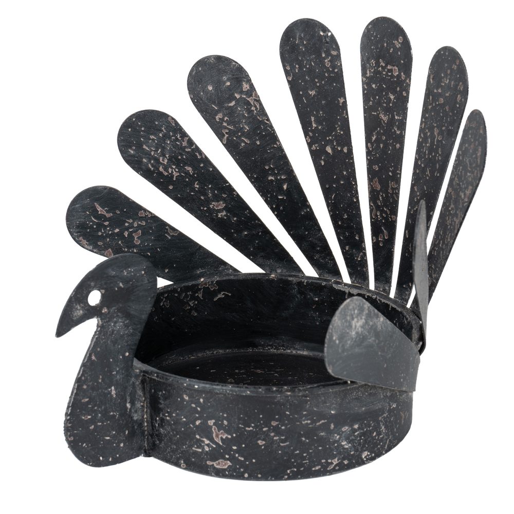 Metal Turkey Candle Holder