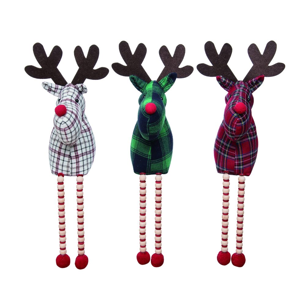 Plush Reindeer Shelf Sitter - 1pce. - Min. 3 Asst. - Y7337