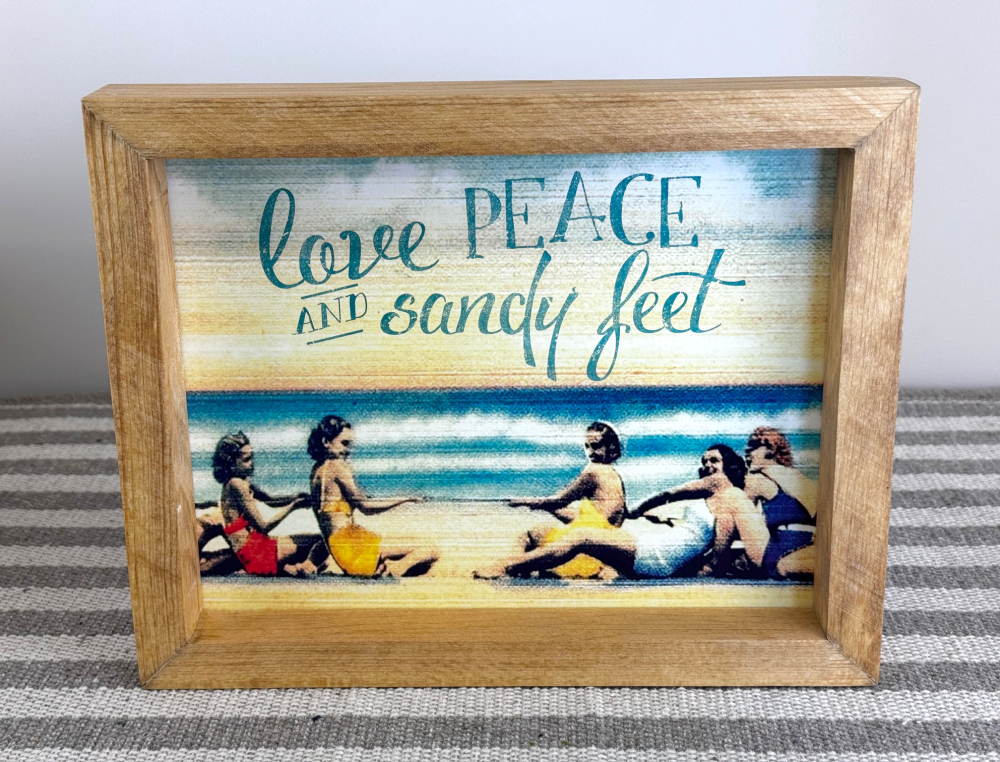 Love One Another- 8"x10" Insert in Stained Box Frame PLBI1-335