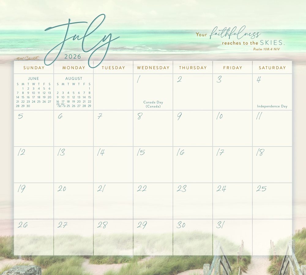 Seaside Serenity - 2026 Legacy Calendar - WCA101904 - Image 2