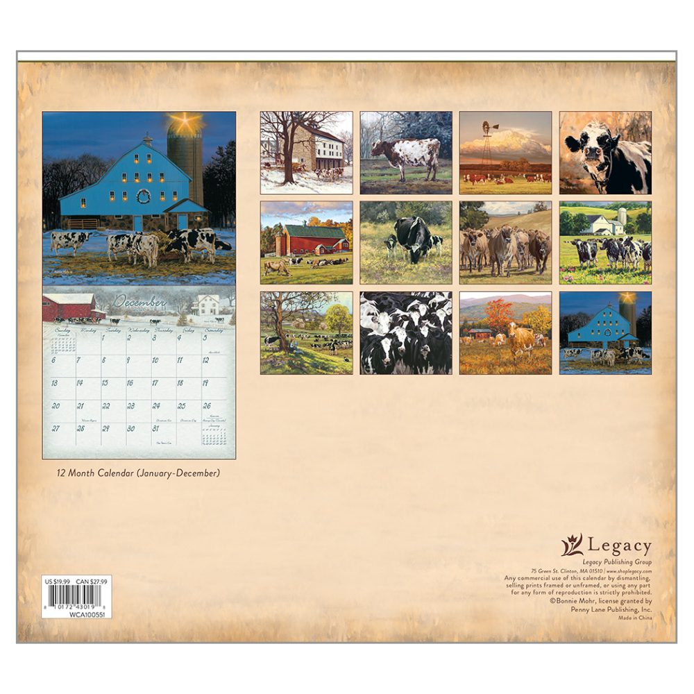 Cow - 2026 Legacy Calendar - WCA100551 - PREORDER ONLY - Image 4