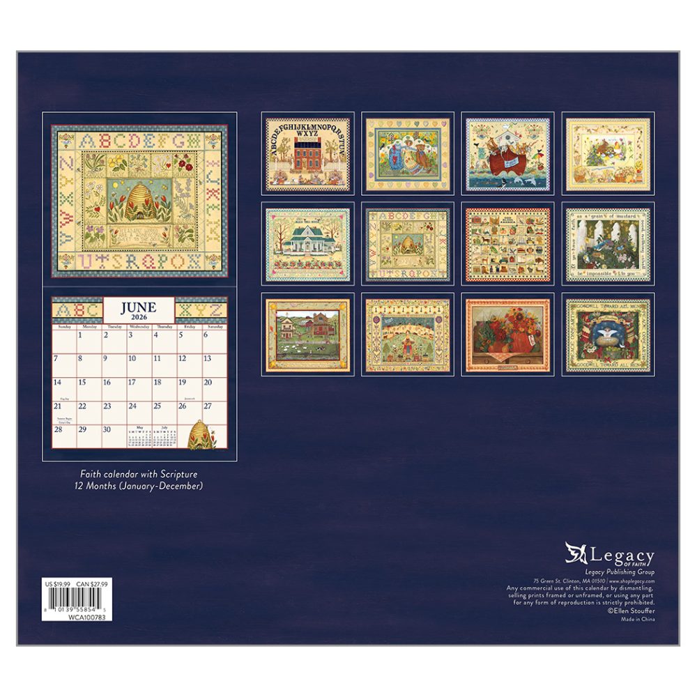 Sampler - 2026 Legacy Calendar - WCA100783 - PREORDER ONLY - Image 4