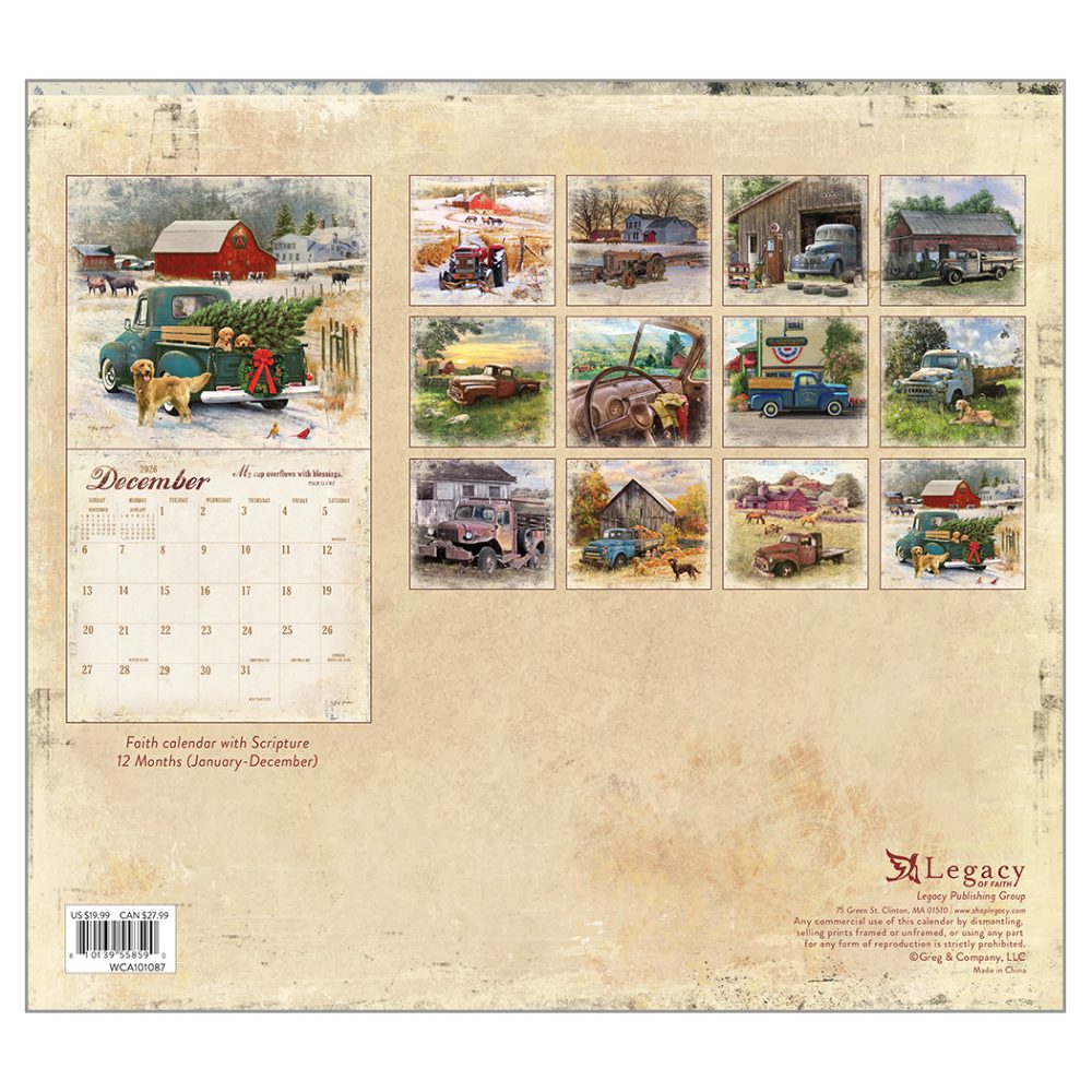 Heartland Blessings - 2026 Legacy Calendar - WCA101087 - PREORDER ONLY - Image 4