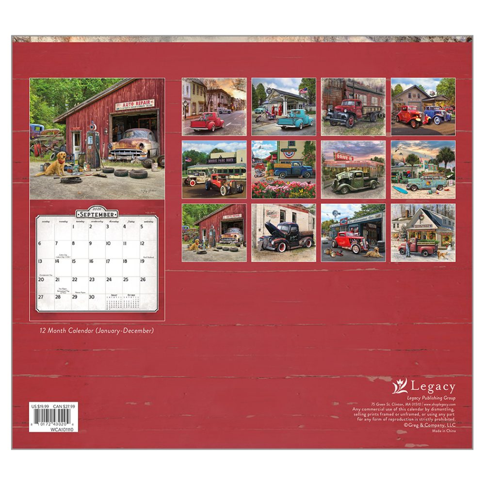 Nostalgic Main Street - 2026 Legacy Calendar - WCA101110 - PREORDER ONLY - Image 4