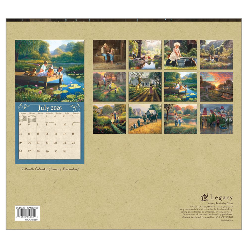 Hometown - 2026 Legacy Calendar - WCA101269 - PREORDER ONLY - Image 4