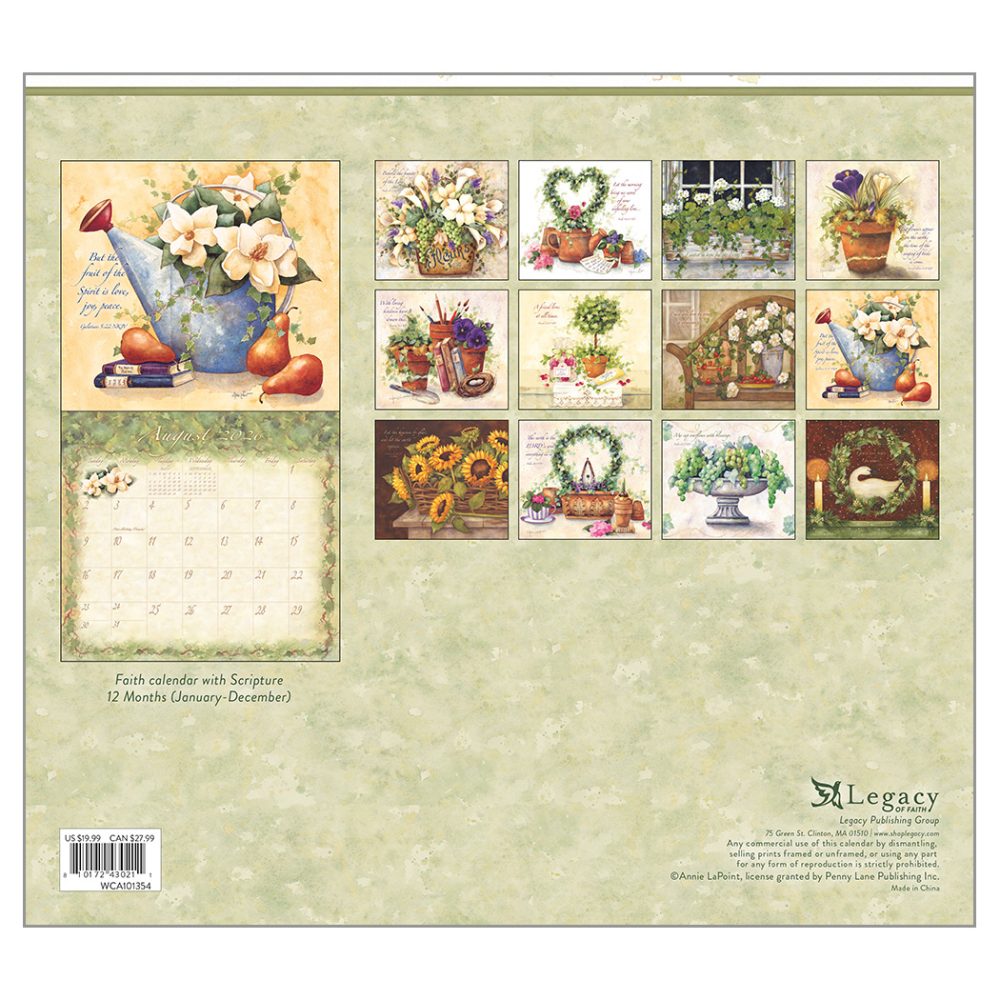 Graceful Garden - 2026 Legacy Calendar - WCA101354 - PREORDER ONLY - Image 4