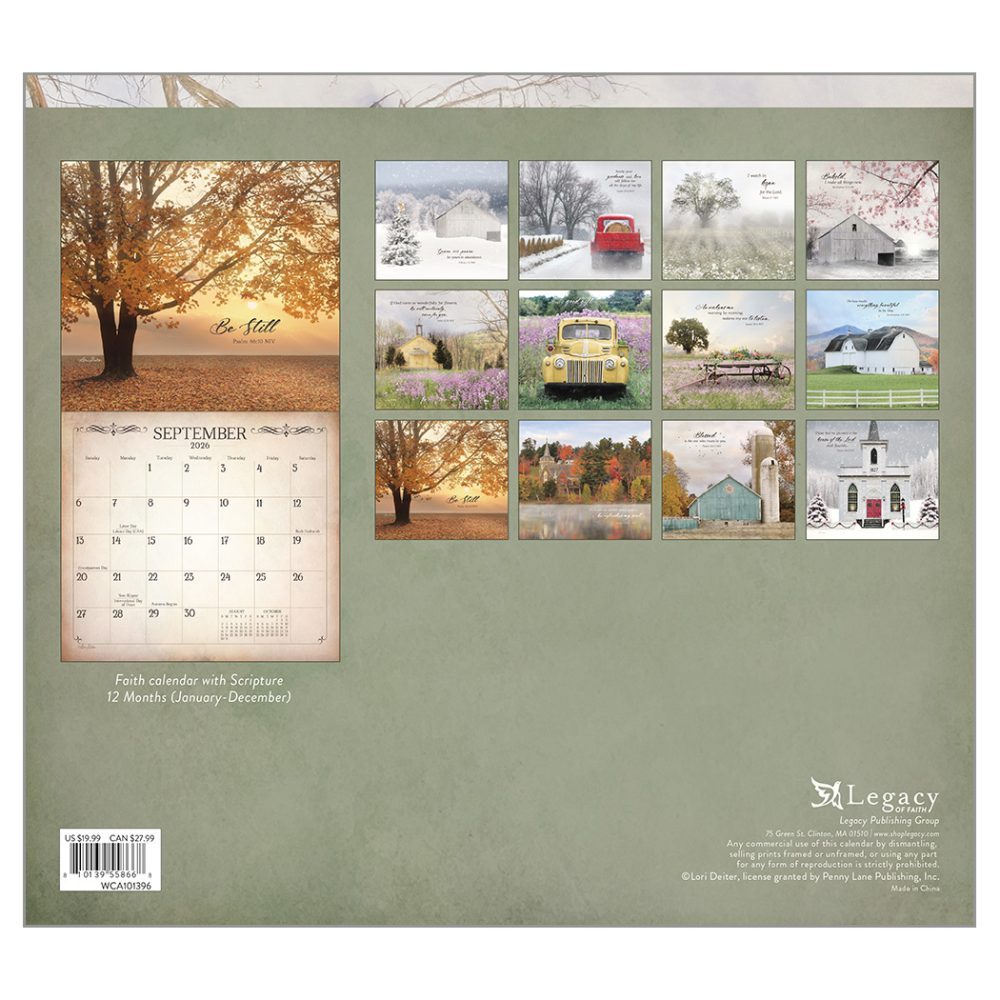 Land of Blessings - 2026 Legacy Calendar - WCA101396 - PREORDER ONLY - Image 4