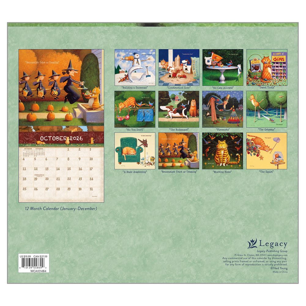 A Cat's Life - 2026 Legacy Calendar - WCA101484 - PREORDER ONLY - Image 4