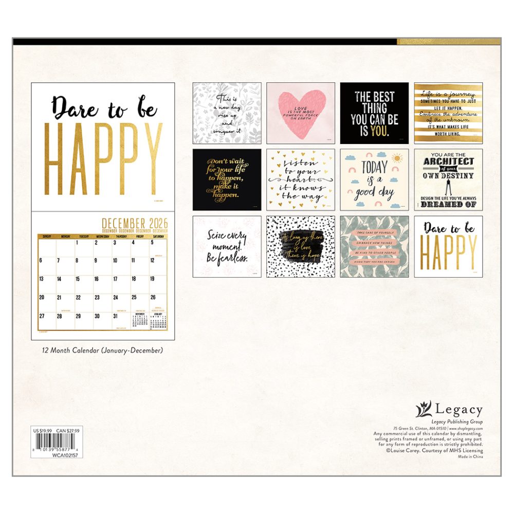 Live, Laugh, Love - 2026 Legacy Calendar - WCA102157 - PREORDER ONLY - Image 4