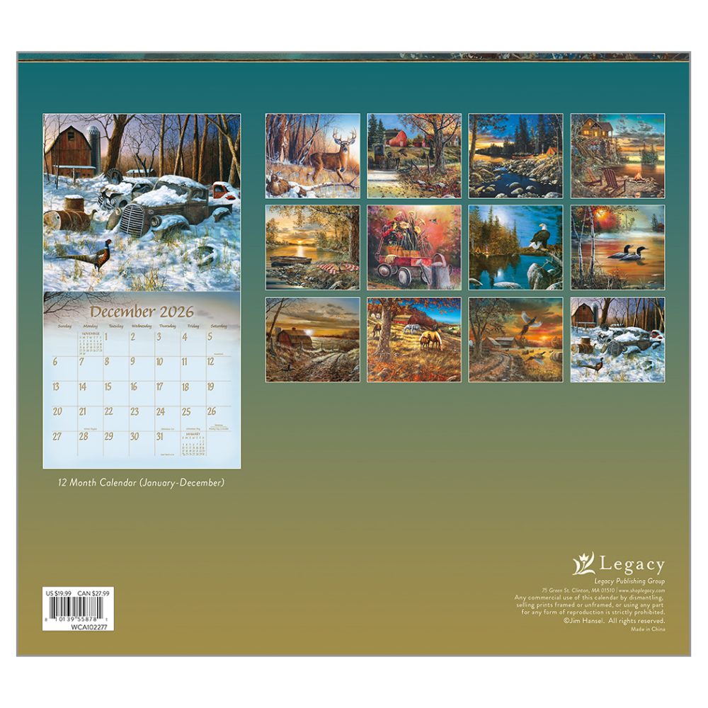 Everyday Life - 2026 Legacy Calendar - WCA102277 - PREORDER ONLY - Image 4