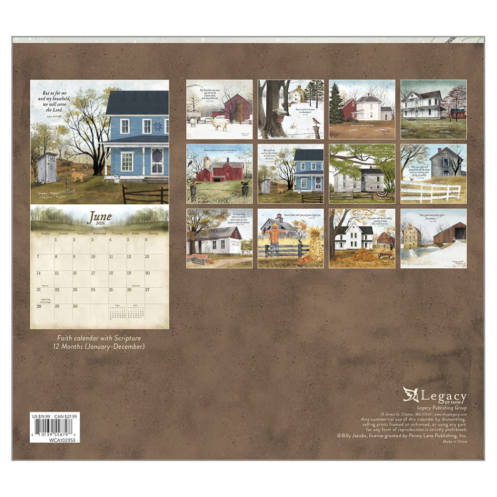 Blessings of Home - 2026 Legacy Calendar - WCA102353 - PREORDER ONLY - Image 2