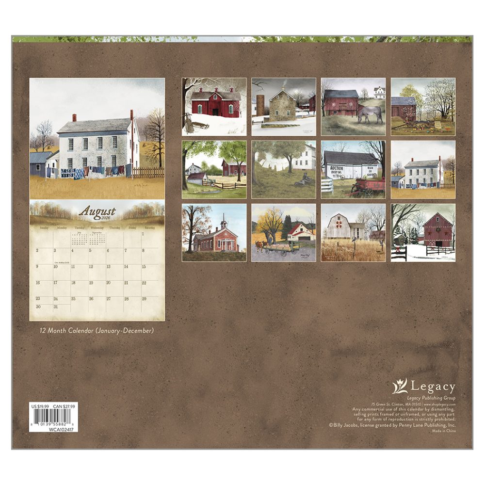 The Road Home - 2026 Legacy Calendar - WCA102417 - PREORDER ONLY - Image 2