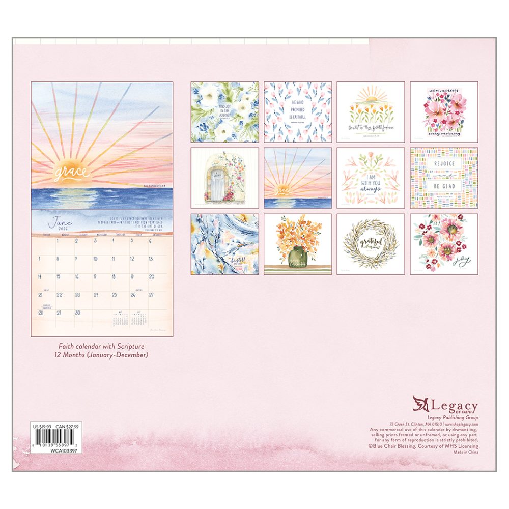 Grace Upon Grace - 2026 Legacy Calendar - WCA103397 - PREORDER ONLY - Image 2