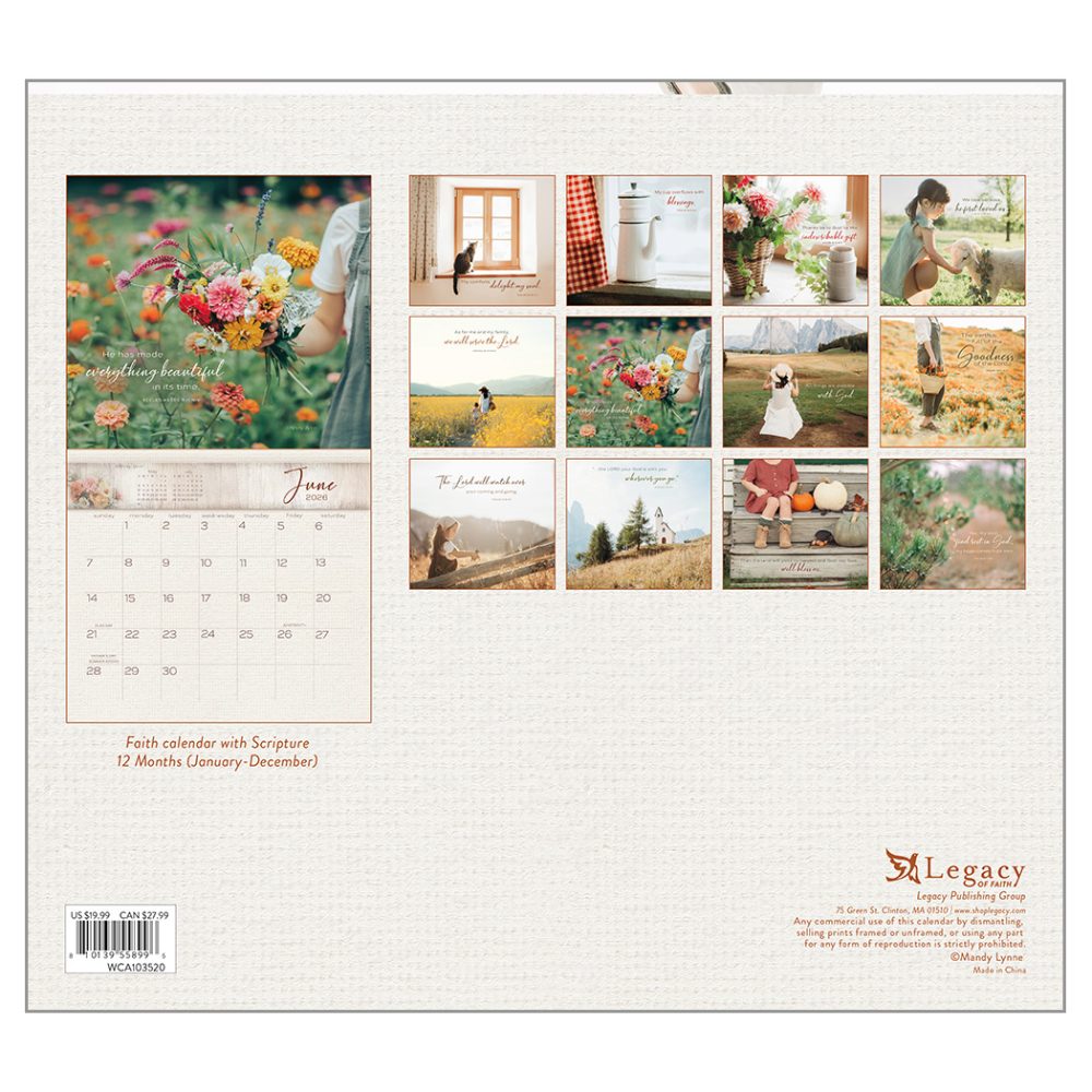 Living in the Light - 2026 Legacy Calendar - WCA103520 - PREORDER ONLY - Image 2