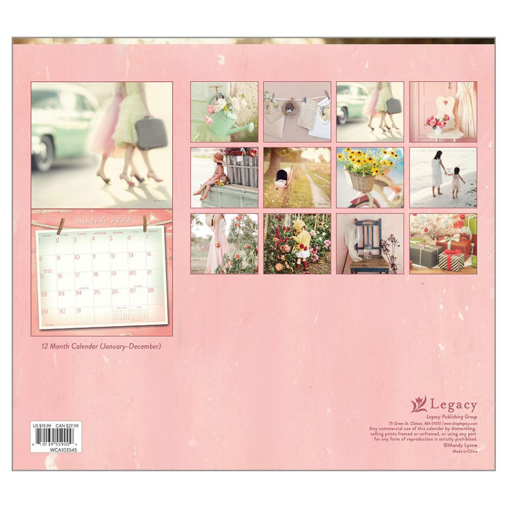 Vintage Pink - 2026 Legacy Calendar - WCA103545 - PREORDER ONLY - Image 2