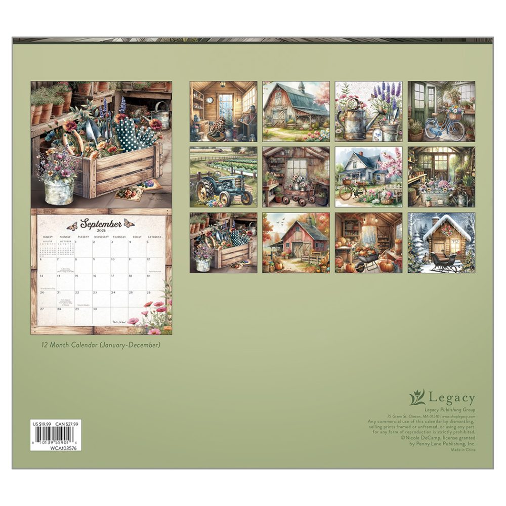 Gardening - 2026 Legacy Calendar - WCA103576 - PREORDER ONLY - Image 2