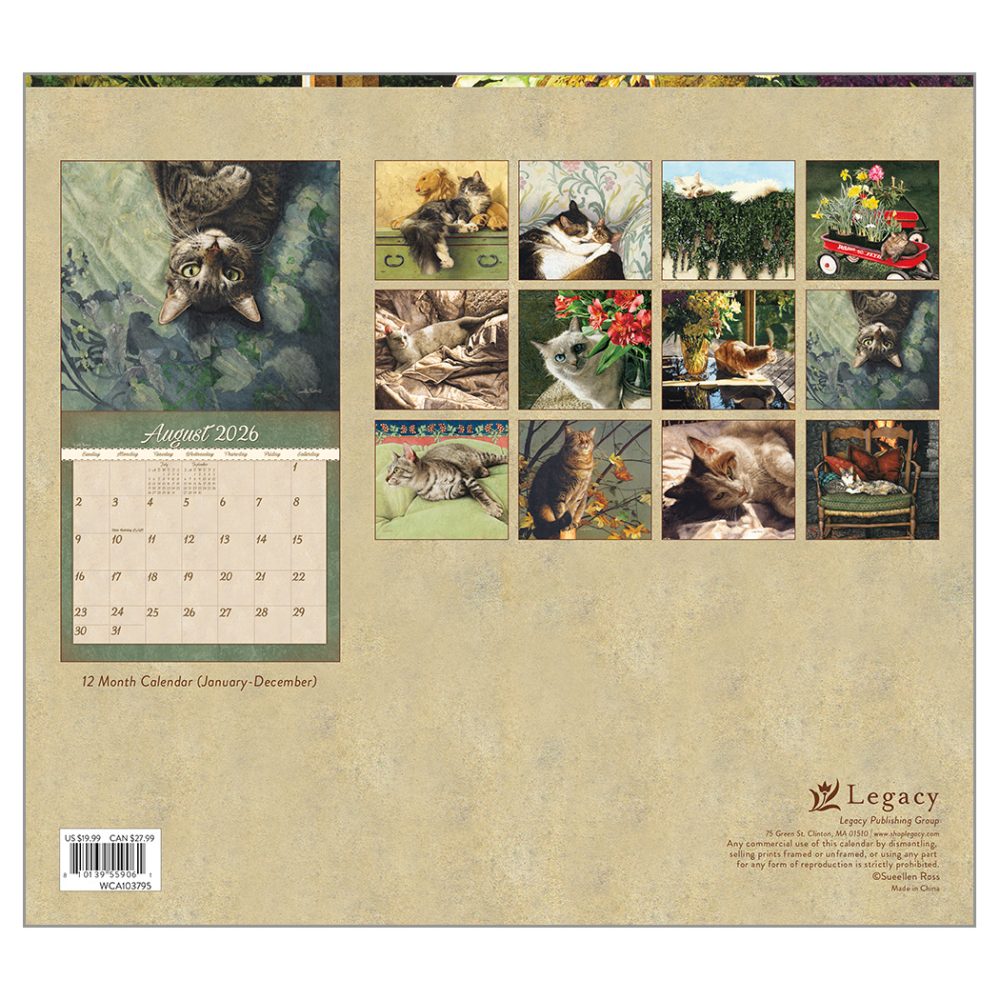 Cats We Love - 2026 Legacy Calendar - WCA103795 - PREORDER ONLY - Image 2