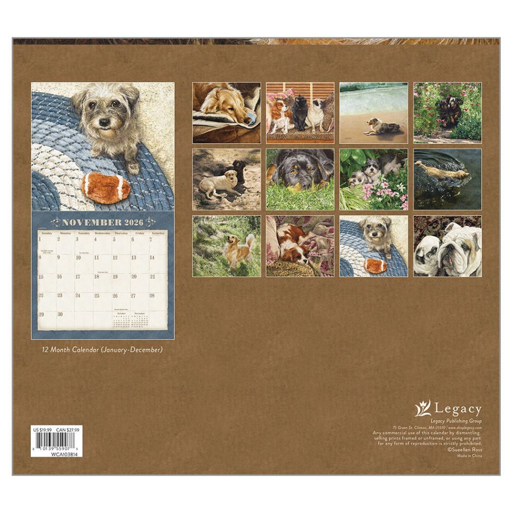 Dogs We Love - 2026 Legacy Calendar - WCA103814 - PREORDER ONLY - Image 2