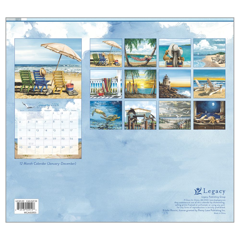 By the Sea - 2026 Legacy Calendar - WCA103901 - PREORDER ONLY - Image 2