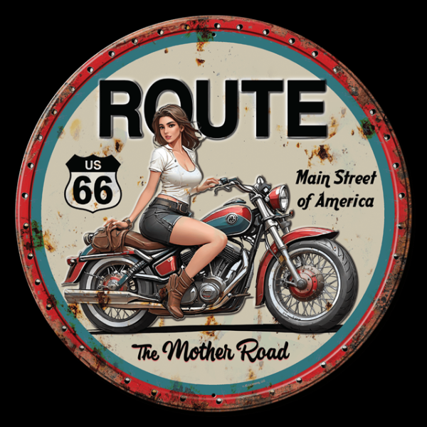JQ - Mother Road - Round - Fully Embossed Steel - TS2901