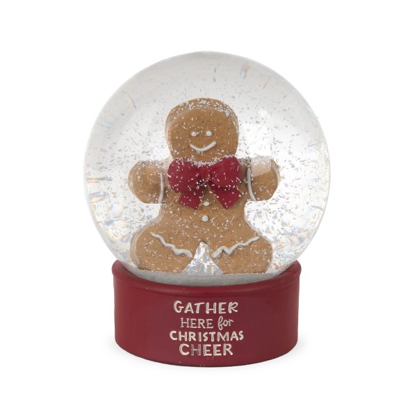 Gingerbread Man Christmas Cheer Snow Globe - BB248-14133
