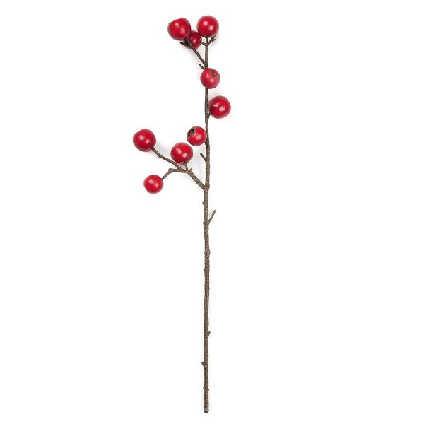 18" Red Wild Berry Branch - BB208-60350