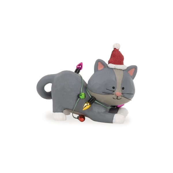 Cat with Christmas Lights - BB258-14476